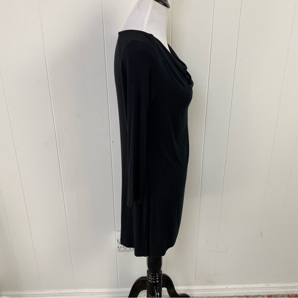 SOMA Loungewear Black Luxuriously Soft Black Cowl Neck Tunic Women's Size XS - Picture 6 of 15